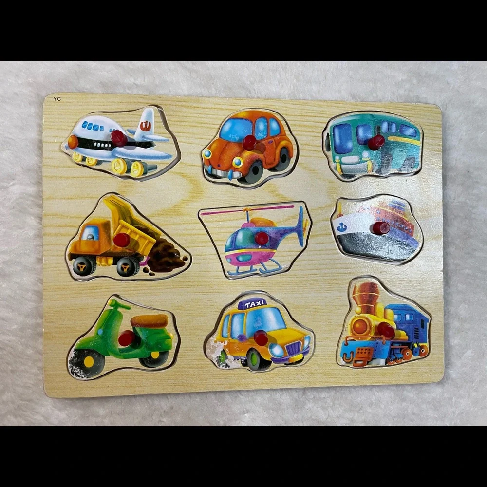 Wooden Vehicles 9 Piece Puzzle